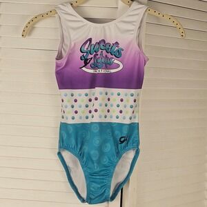 GK Elite Girls‎ Sweets & Leaps Invitational Gymnastics Leotard CM Child Medium